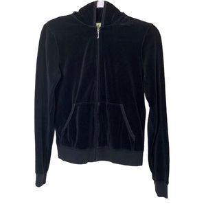Juicy Couture Velour Full Zip Up Hoodie Jacket L